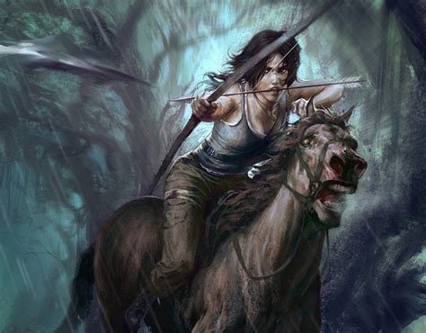 lara croft and horse porn